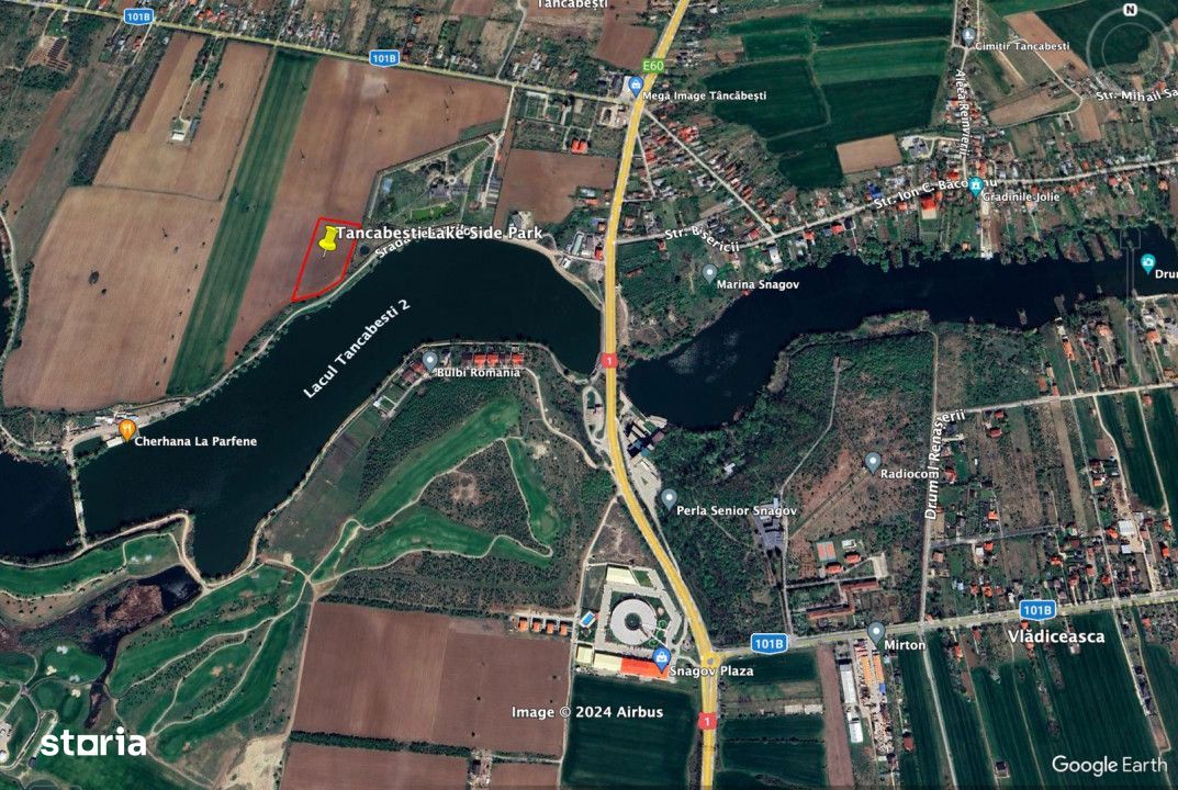 Teren de Vanzare Extravilan | Snagov | Tancabesti | Lac | DN 1 | Snago