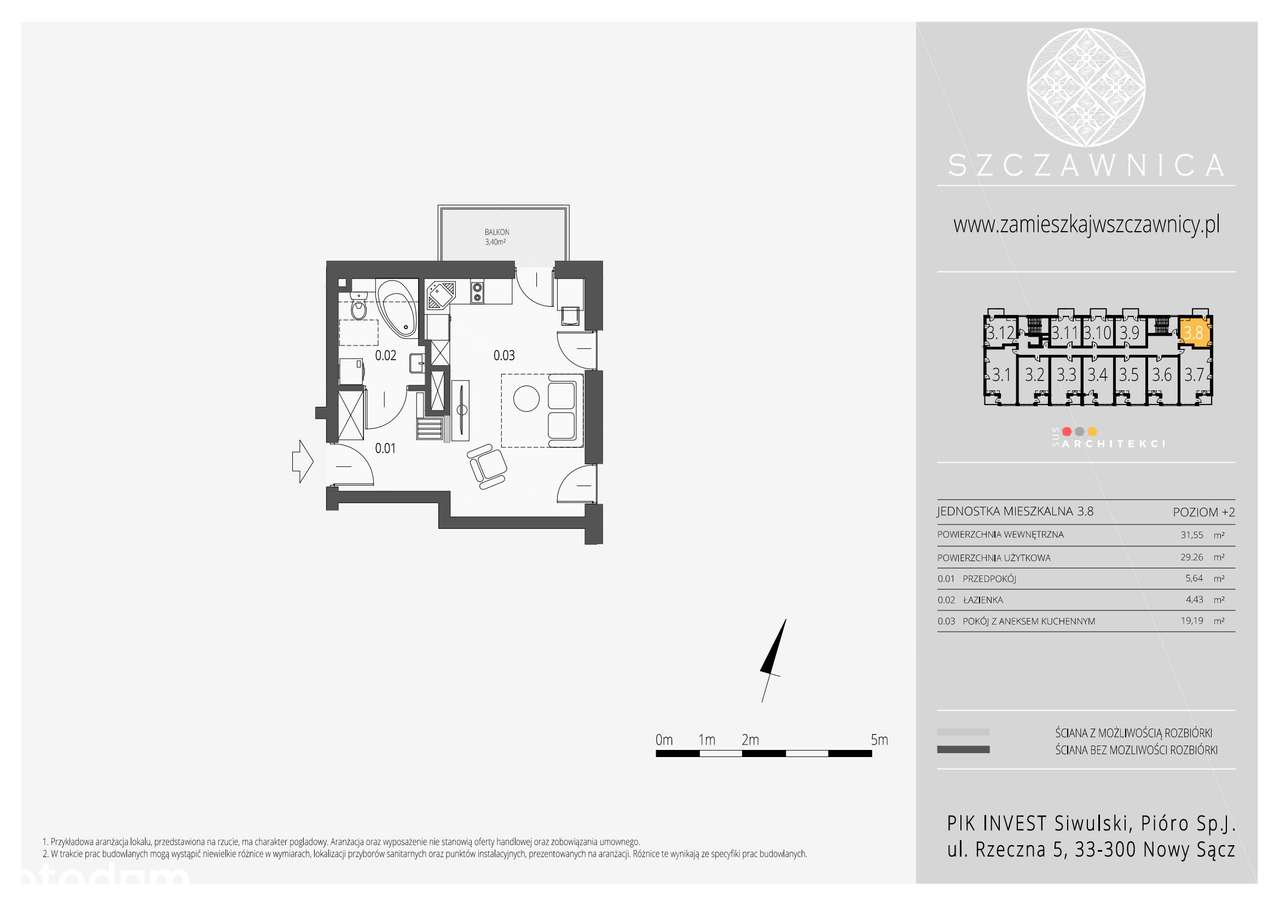 Szczawnica | apartament 1-pok. | 3_8 - Pełny obrazek: 2/7