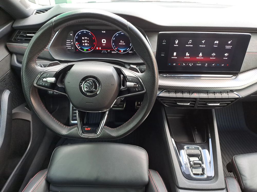 SKODA OCTAVIA RS 4X4 2.0TDI 200KM Canton HAK Martwe pole 3s.Klima VAT 23% PL ASO