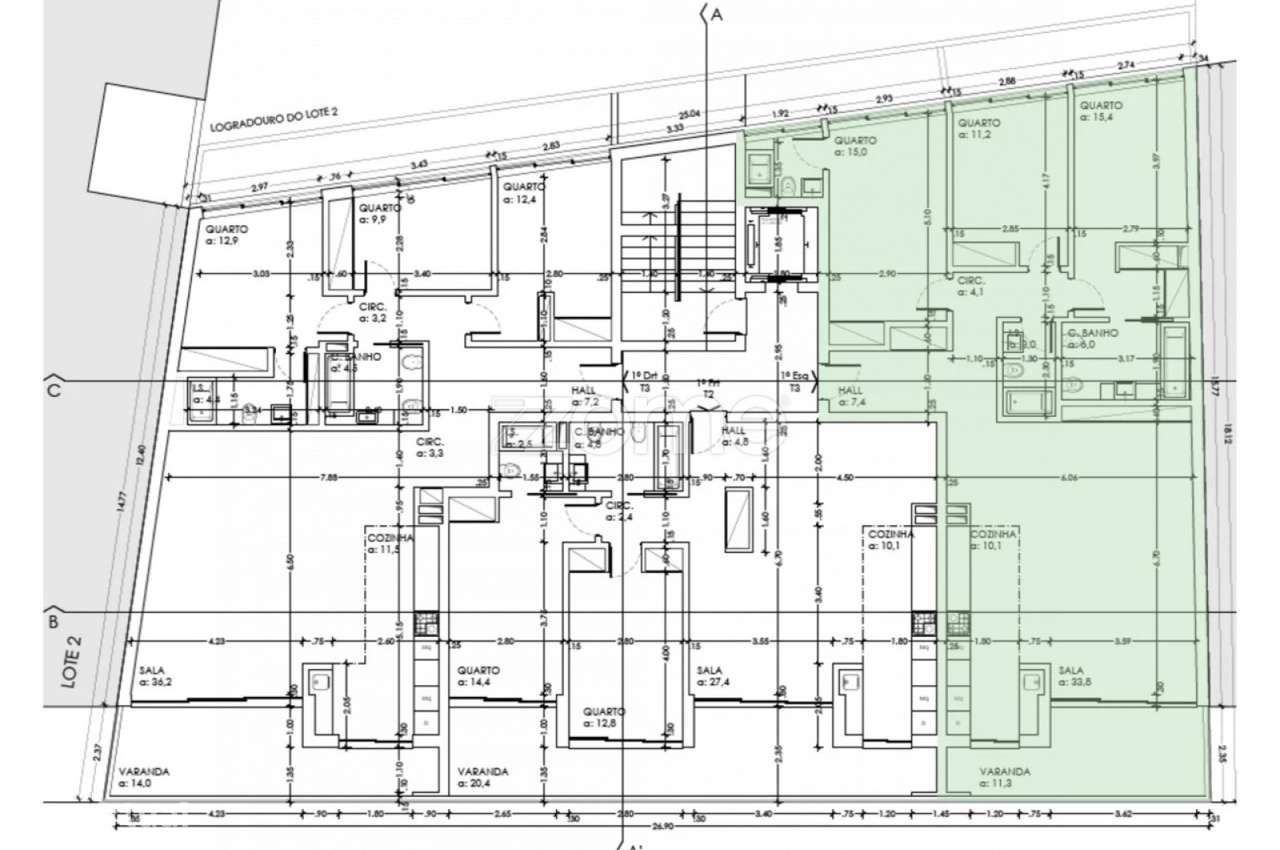 Apartamento Novo T3 Corredoura - Grande imagem: 3/28