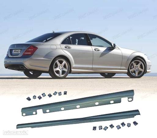 EMBALADEIRAS LATERAIS PARA MERCEDES CLASSE S W221 05-11 CURTO - 1