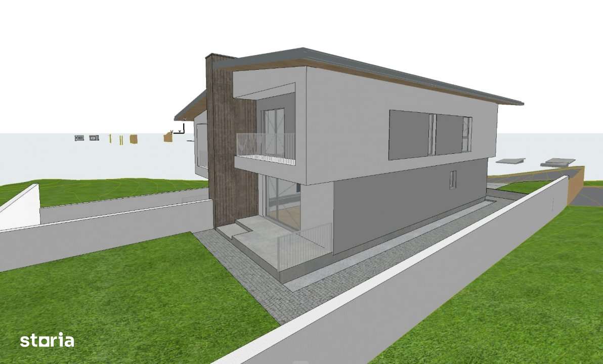 Casa tip duplex cu vedere spre natura – spatiu generos, 3 niveluri - Imagine principală: 5/8