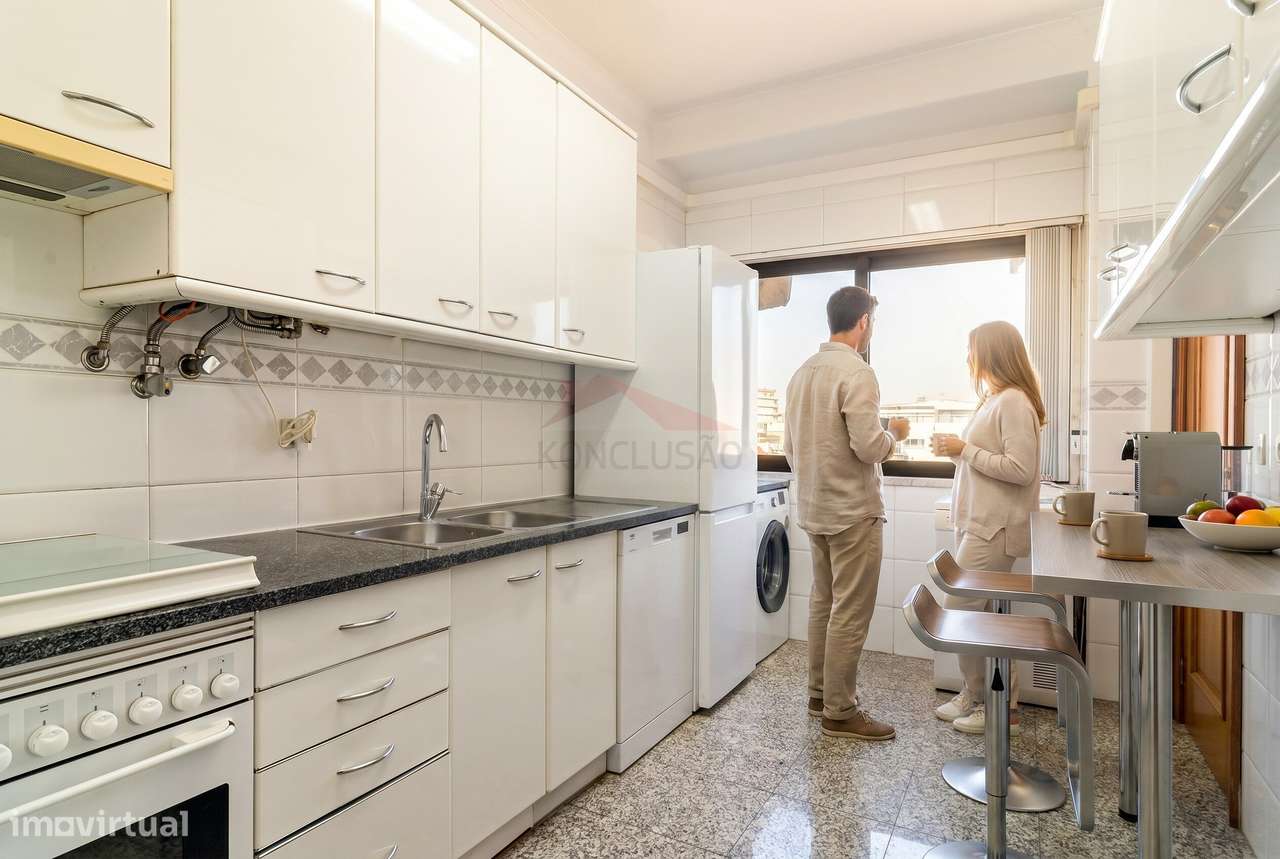 Apartamento T3 com Vista rio, estacionamento e arrecadação - Calçad...-3