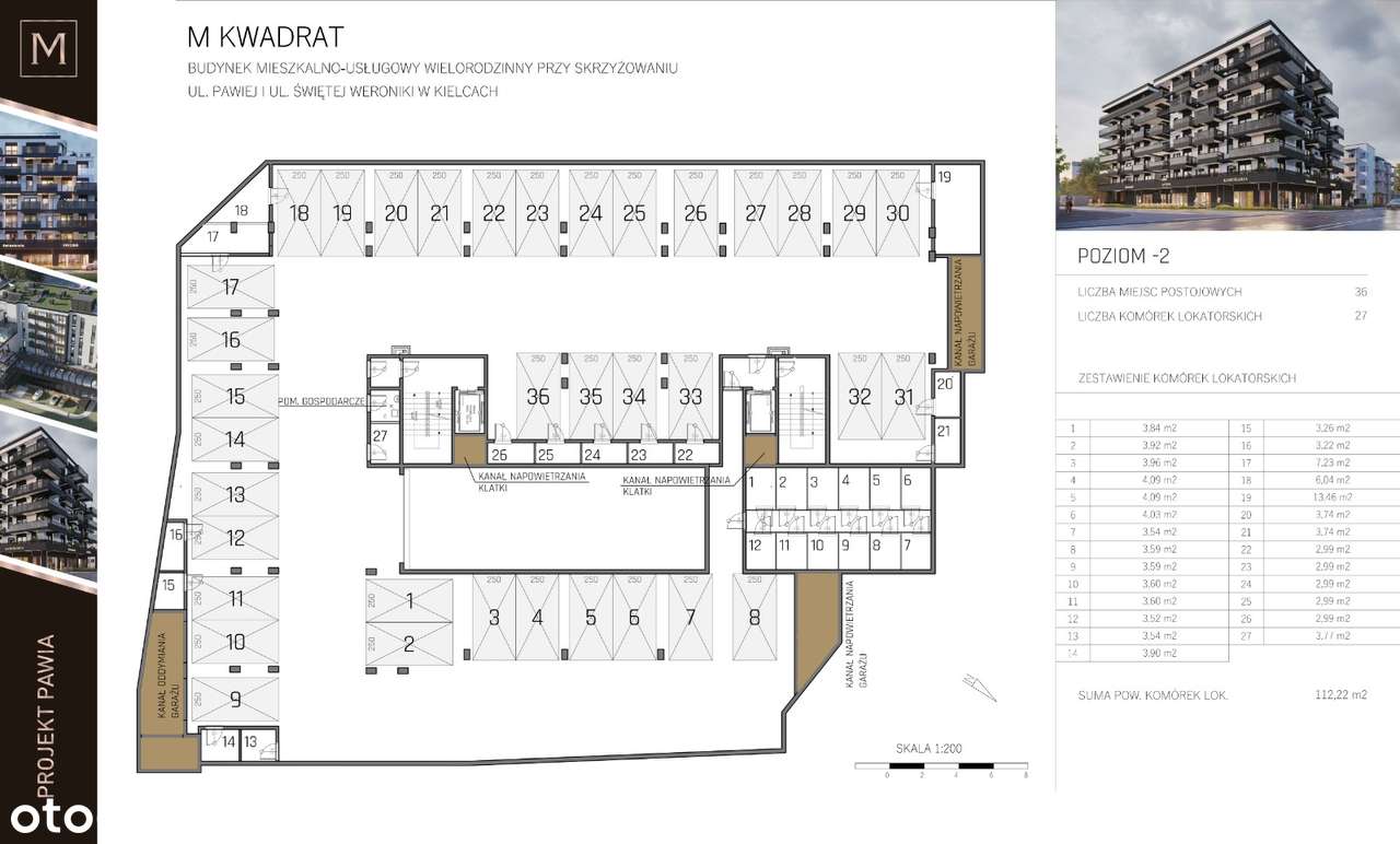 Mieszkanie M60, 68,18m2 Projekt Pawia Kielce-16
