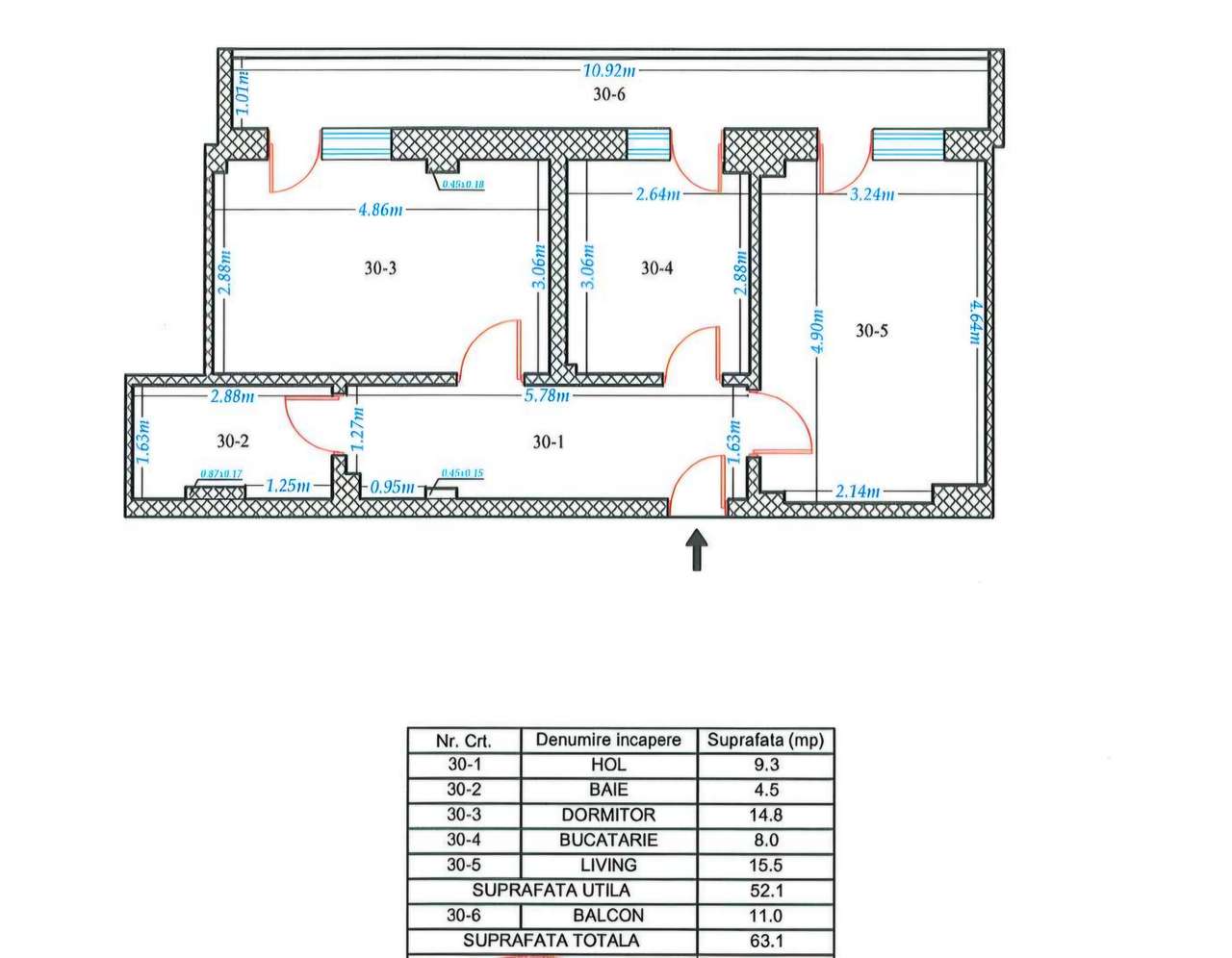 Apartament 2 camere + loc de parcare
