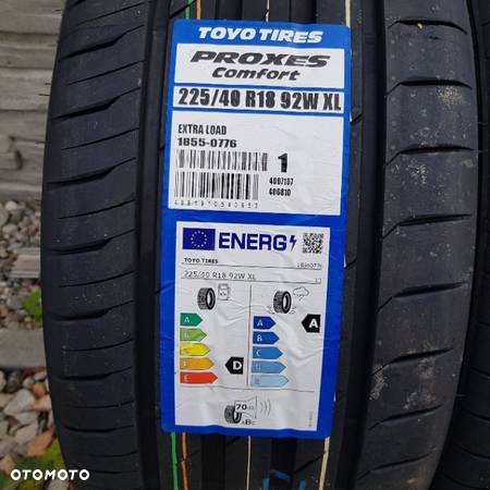 4x 225/40R18 Toyo Proxes Comfort Nowy komplet opon letnich Poznań - 2