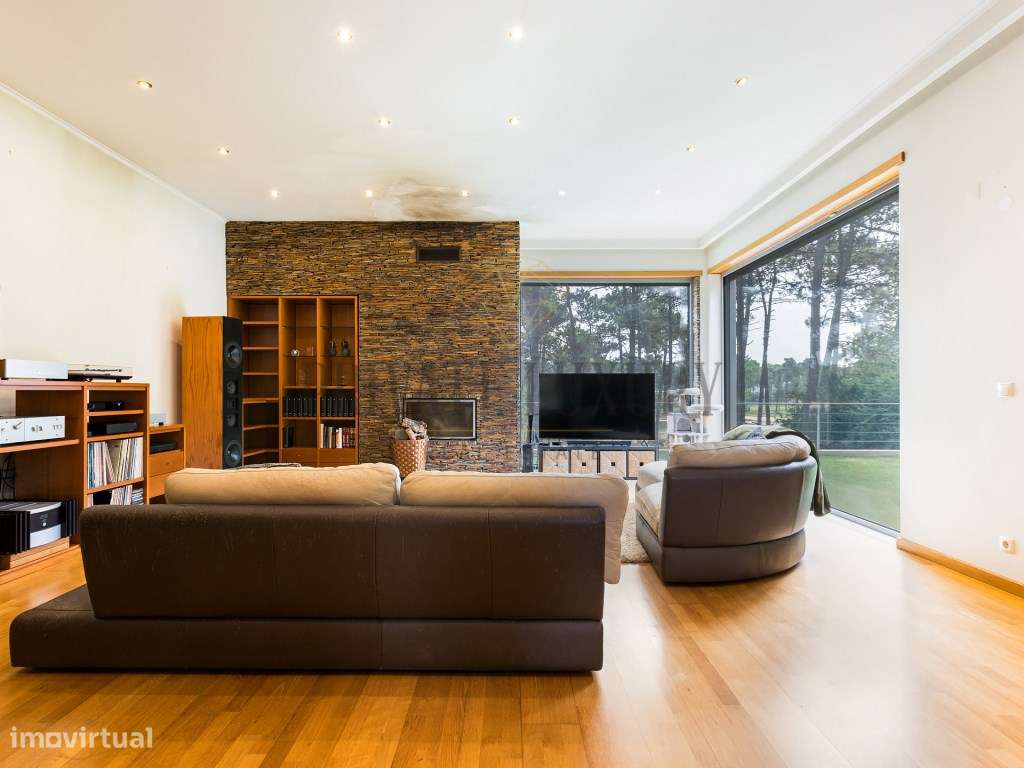 Moradia T5 na Herdade da Aroeira: Primeira Linha de Golfe com Vista...-6