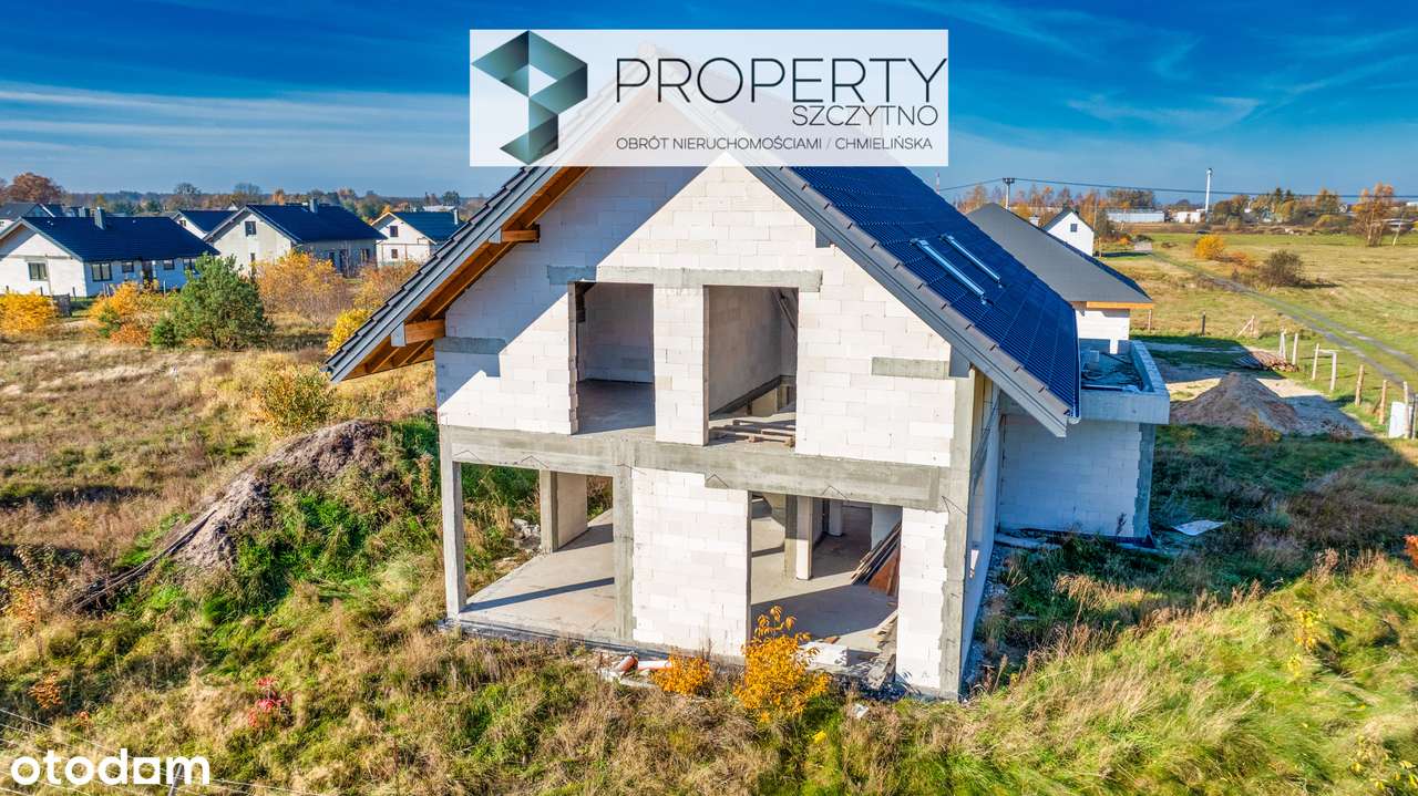 Nowoczesny dom w stanie surowym otwartym ,Nowe Gizewo-3