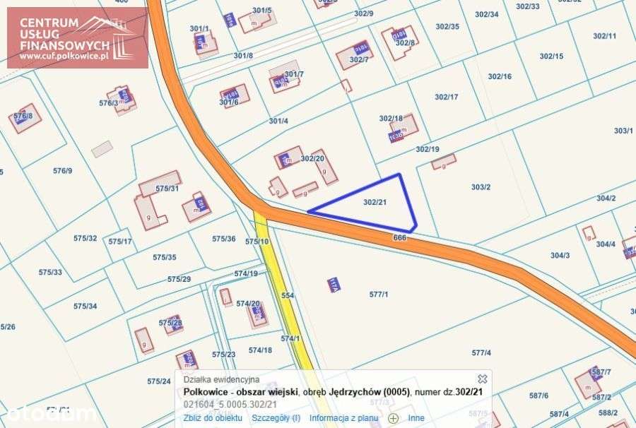 Działka budowlana-9,57 ara, Jędrzychów-8 km od Pol-1