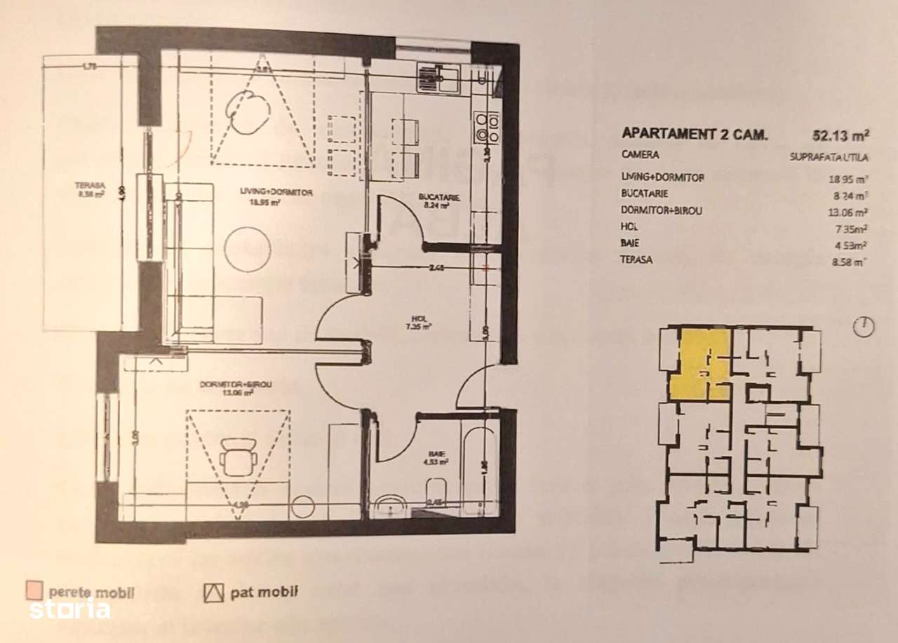 Apartament NOU 2 camere, parcare, boxa de vanzare Avantgarden 3 faza 5-17
