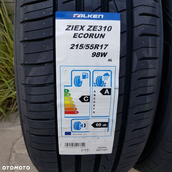 4x 215/55R17 Falken Ziex ZE 310 Ecorun Nowy komplet opon letnich Poznań - 2