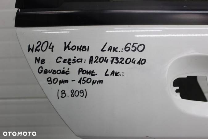 MERCEDES C KLASA W204 DRZWI PRAWY TYŁ PRAWE TYLNE KOMBI 650 - 5