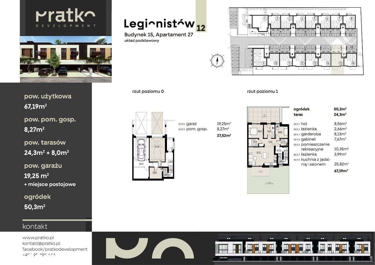 Komfortowy/3syp/Apartament/67m/GARAŻ/taras/ogród - Pełny obrazek: 4/17
