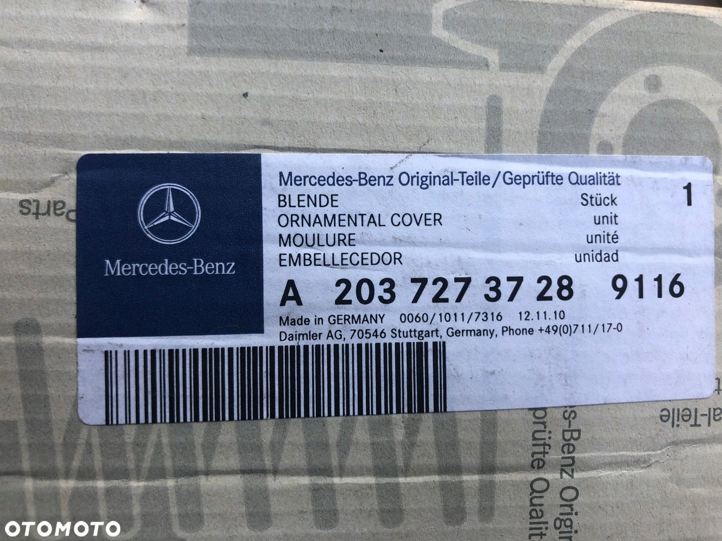 Mercedes C 203 2037273728 Klamka Uchwyt Lewa NOWA - 3