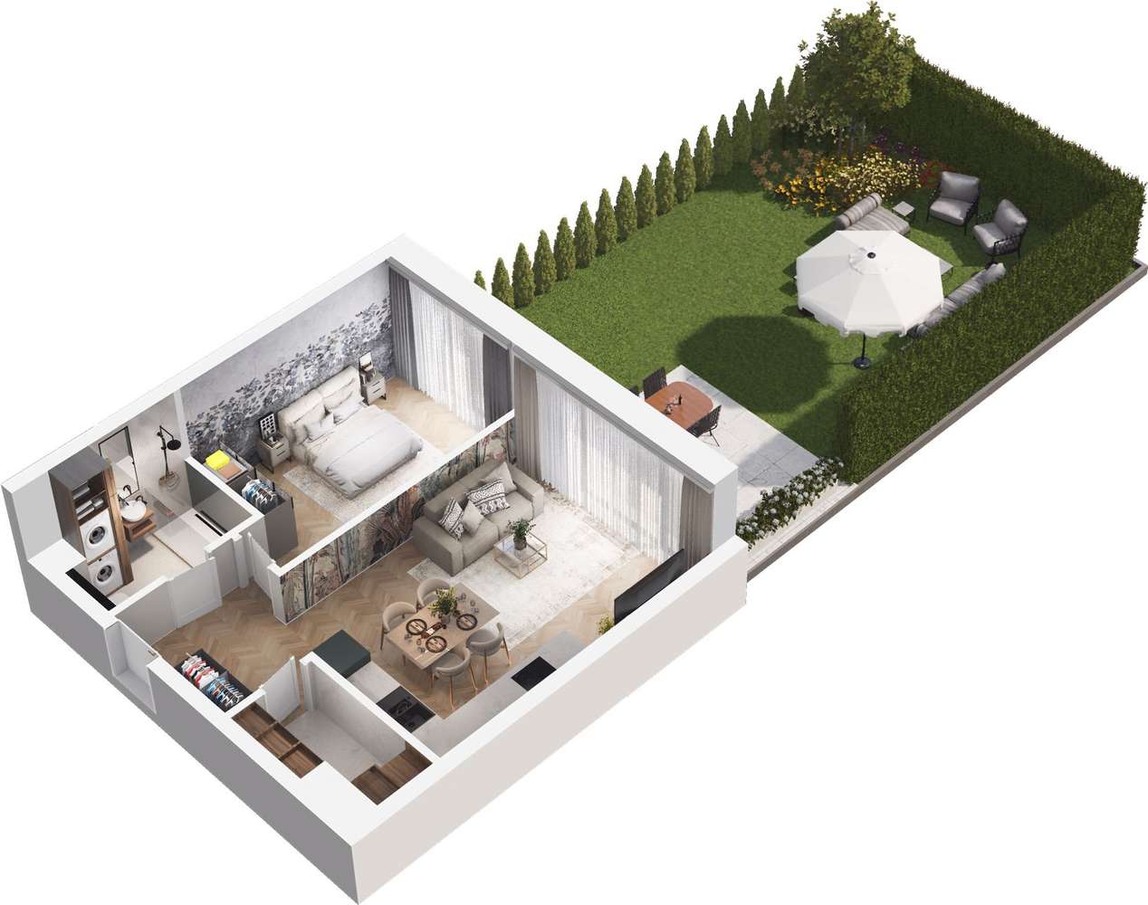 Ville Garden | mieszkanie 2-pok. | A.04 - Pełny obrazek: 4/9