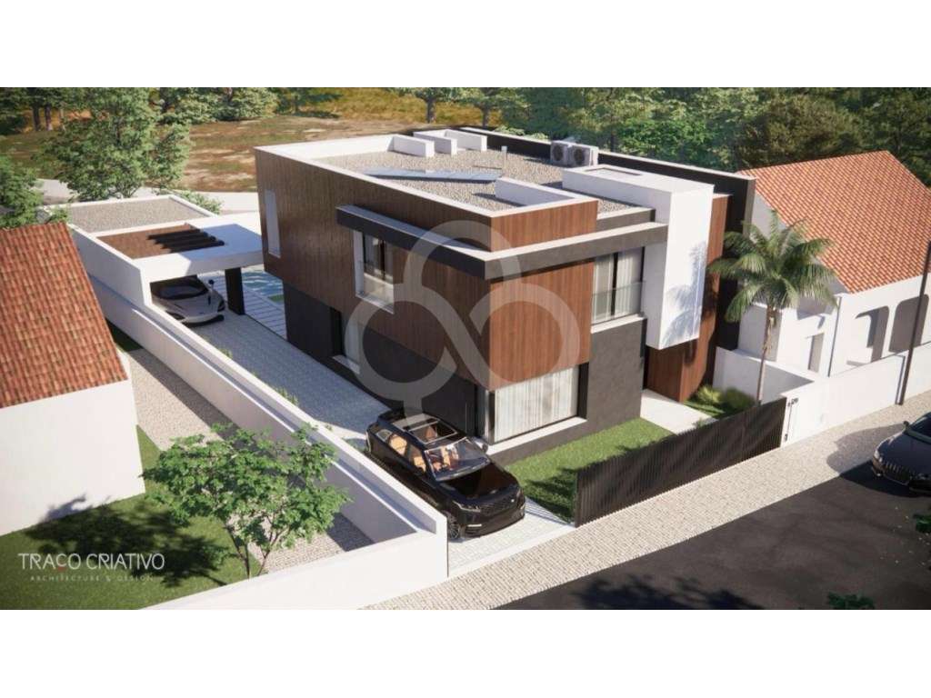 Moradia T4 em construção com piscina jardim em Sarilhos Grandes Mon...-7