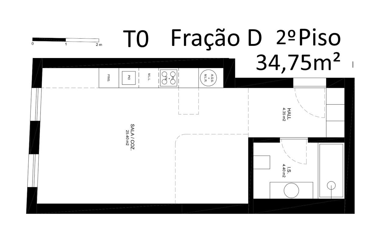 T0 a 500m da praia, 100m do Metro Rua Brito Capelo, Matosinhos - Grande imagem: 5/5