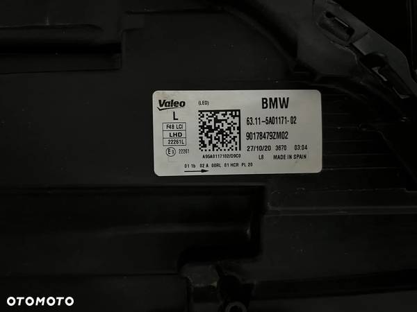 LAMPA LEWA PRAWA BMW F48 FULL LED CAŁE DEMONTAŻ - 3