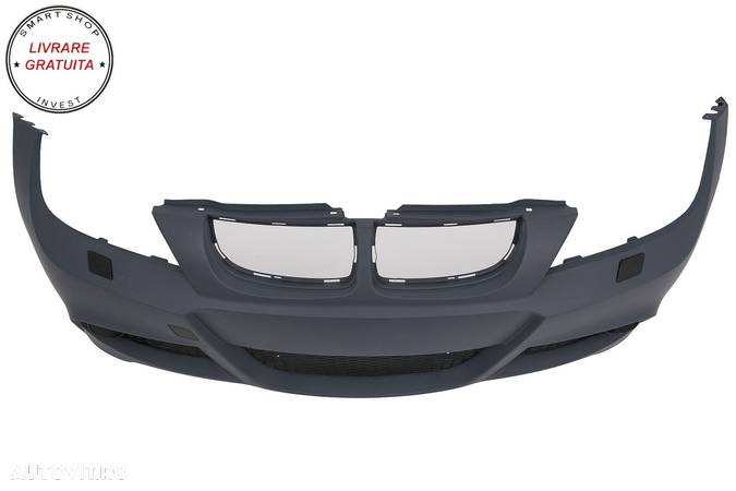 Kit Exterior BMW Seria 3 E90 (2005-2008) M-Technik Design cu Grile Centrale Negru - livrare gratuita - 4