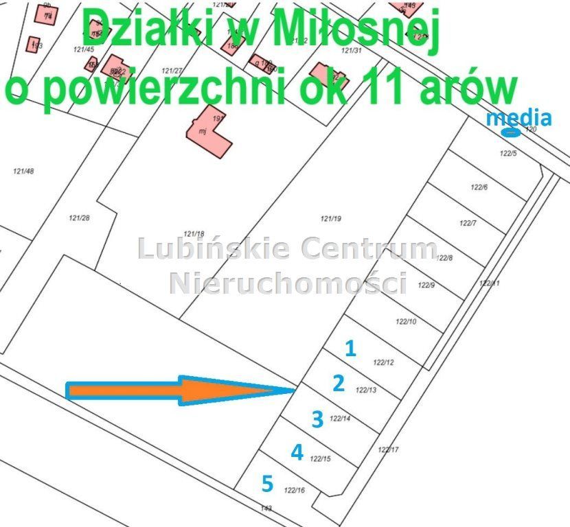 Działka, 2 300 m², Miłosna