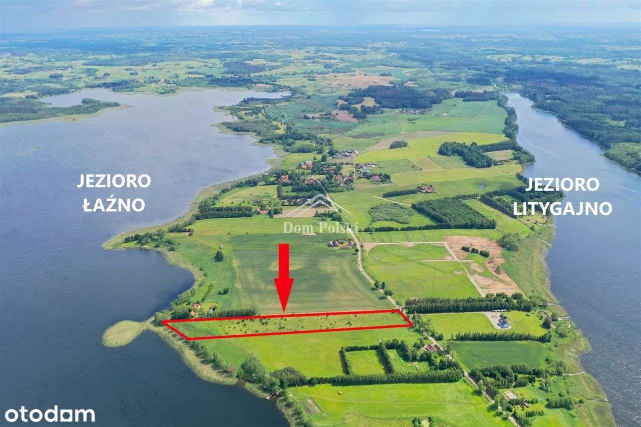 Działka 2.24 ha z własną linią brzegową jeziora