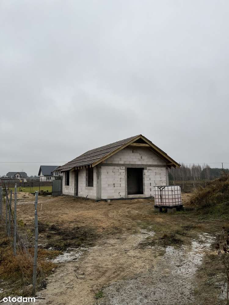 Dom jednorodzinny w Borach Tucholskich, stan surowy otwarty. - Pełny obrazek: 4/6