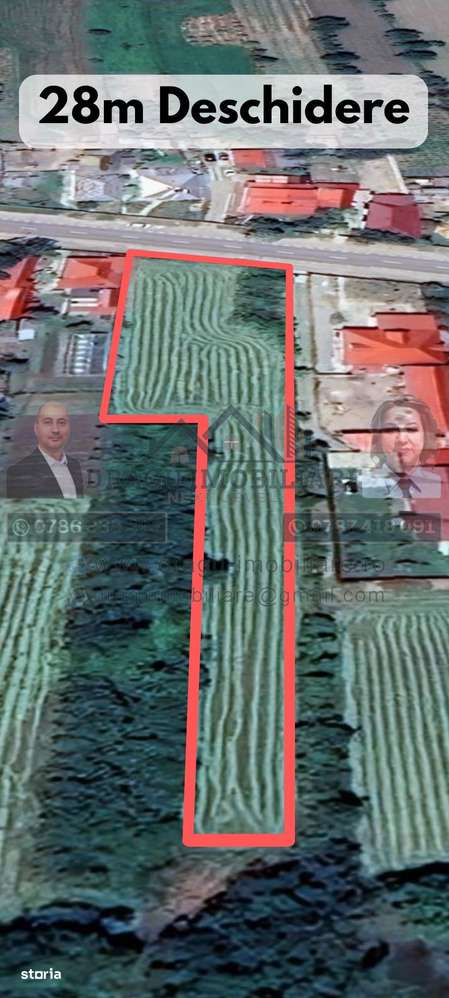 Teren intravilan 3129 mp | Deschidere 28 ml / Lespezi – Homoc-1