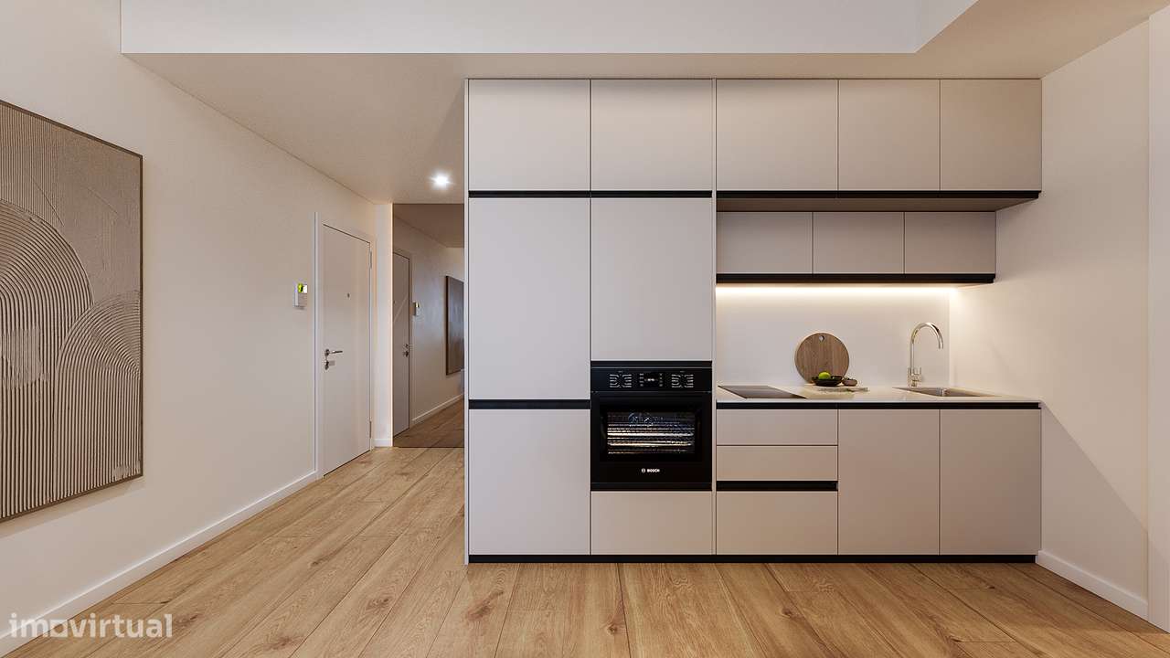 T1+1 Novo C/ Lugar de Garagem no Centro de Vila Nova de Gaia - Grande imagem: 2/26