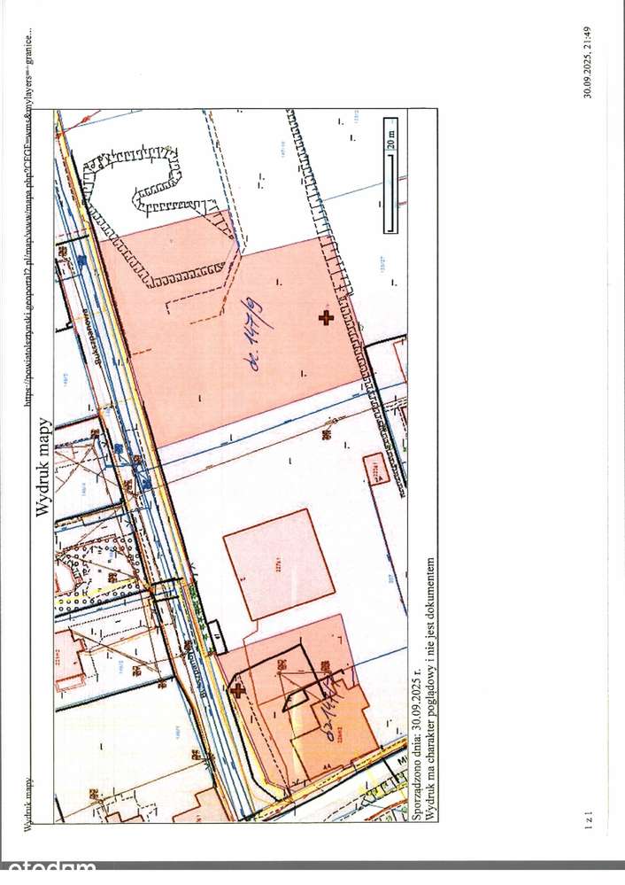 Działka o pow. 2923 m2 w Ługwałdzie ul. Bukszpanowa - Pełny obrazek: 4/4