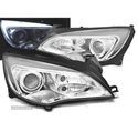 CONJUNTO DE FARÓIS PARA OPEL ASTRA J 10-15 TUBE LIGHT DRL LUZ DIURNA CROMADO - 1