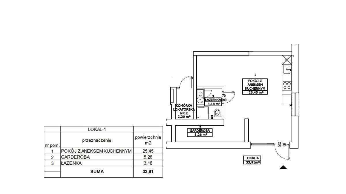 Przestronna kawalerka w Świdrze .Super lokalizacja - Pełny obrazek: 2/5