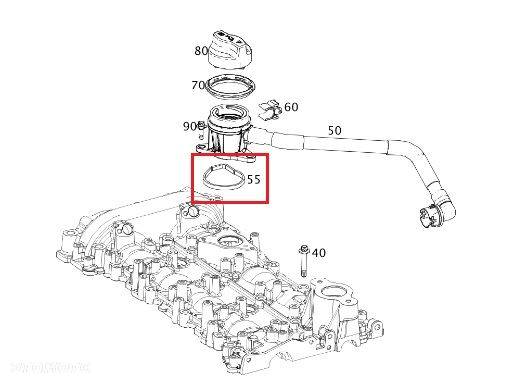 MERCEDES M133 M270 Uszczelka odmy ORYGINAL - 2