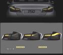 FAROLINS FULL LED DINAMICOS PARA BMW SERIE 5 F10 LIGHT BAR OLED 10-17 PRETO LOOK M4 - 6