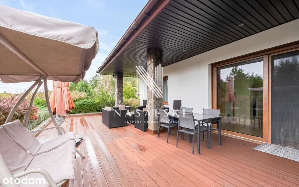 Dom z basenem i sauną na dużej działce pod lasem-1