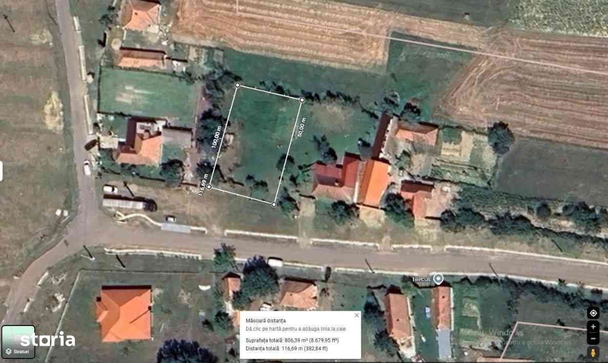 Vând teren, 807 mp Tilecus-0