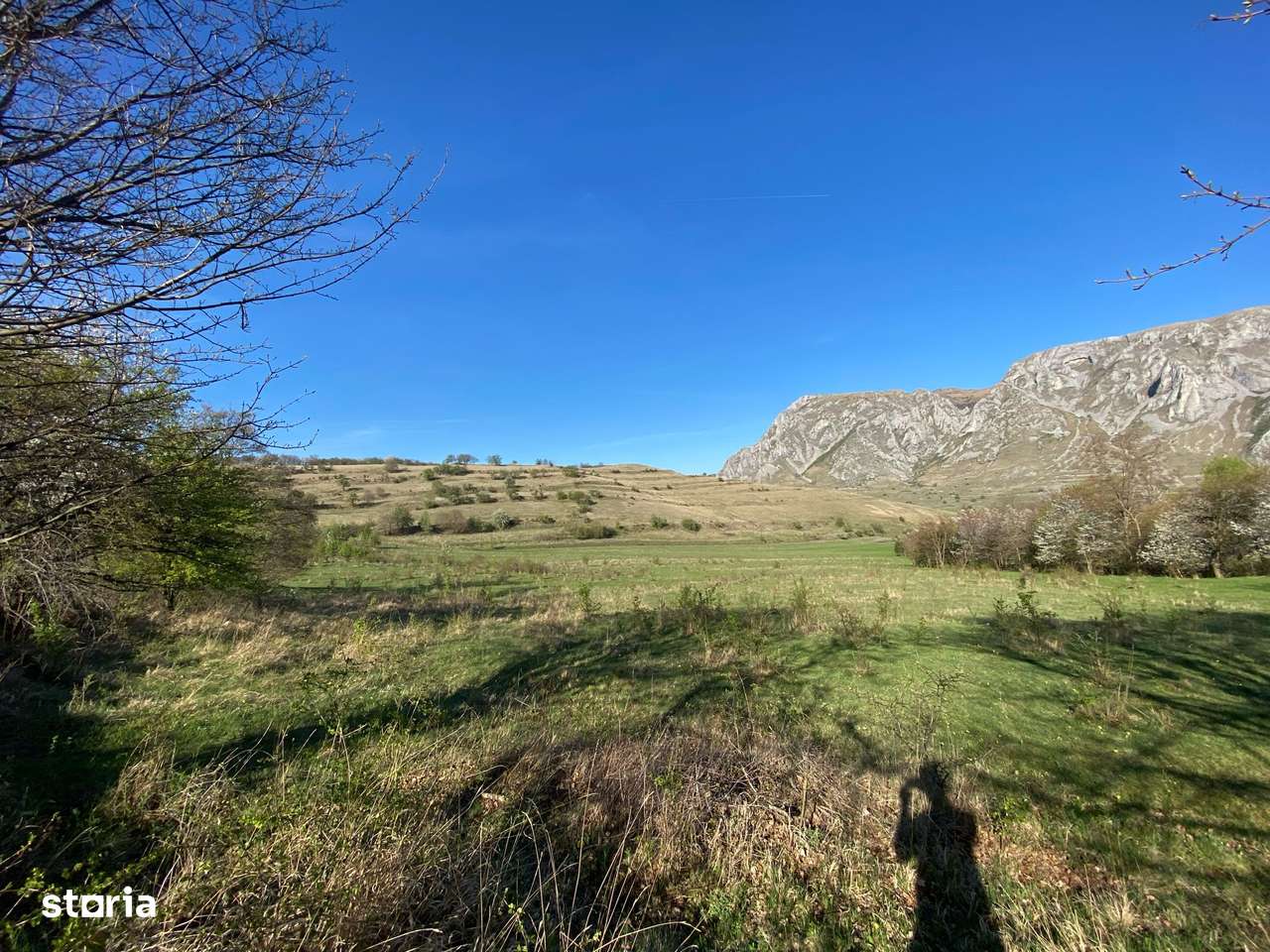 Teren 3.800 m² Rimetea – priveliști larg deschise, intimitate, pârâu - Imagine principală: 2/8