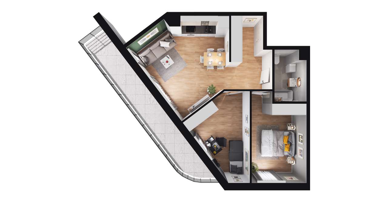 Medyków 32 | mieszkanie 3-pok. | 84 - Pełny obrazek: 3/8