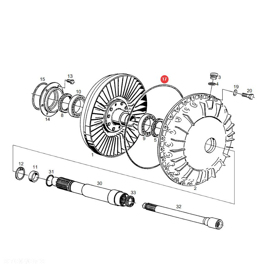 Pierścień oring turbosprzęgła Fendt X549047900000 Oryginał - 4