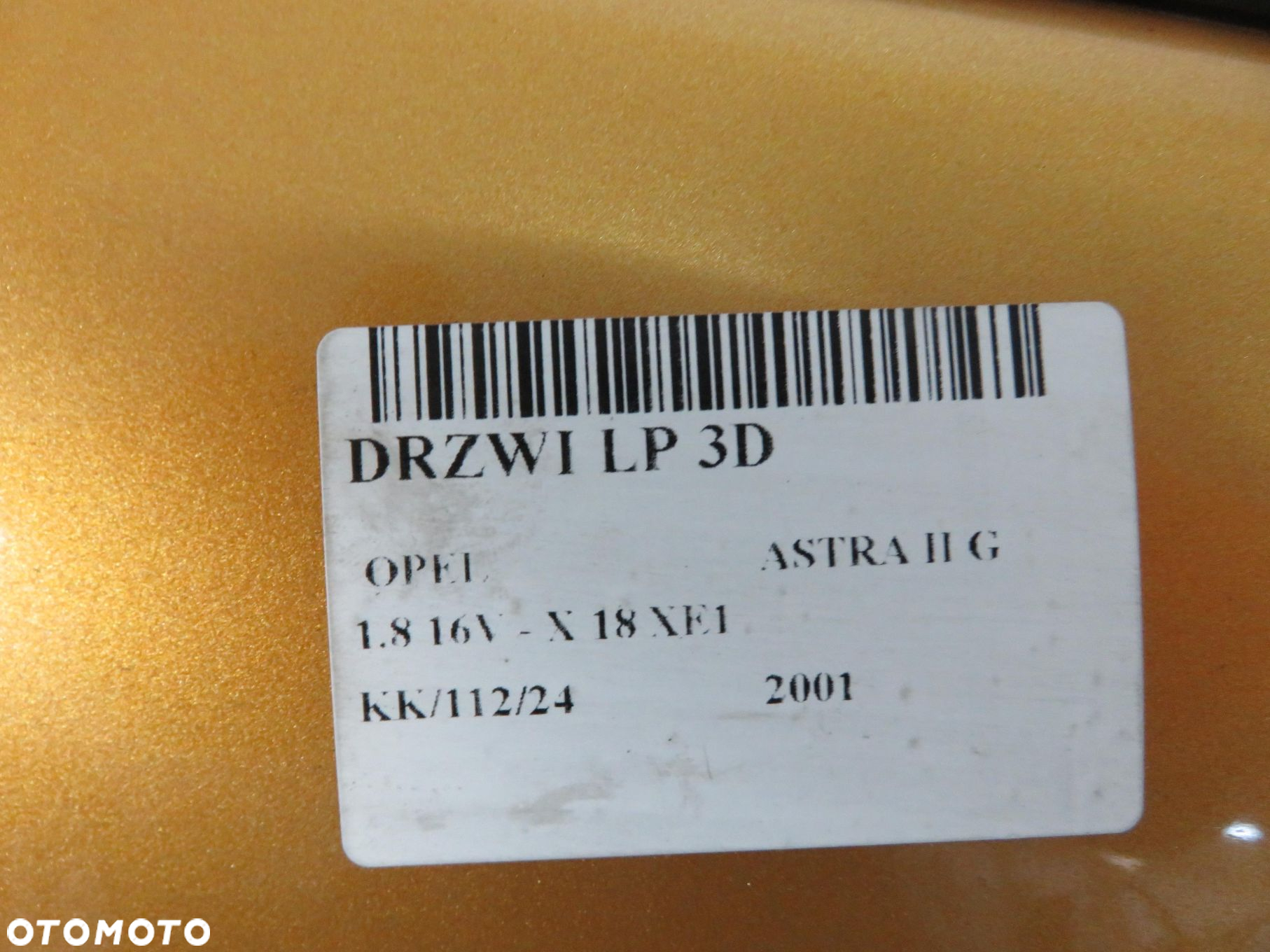 DRZWI LEWE 3D OPEL ASTRA II G BERTONE Z40B - 3