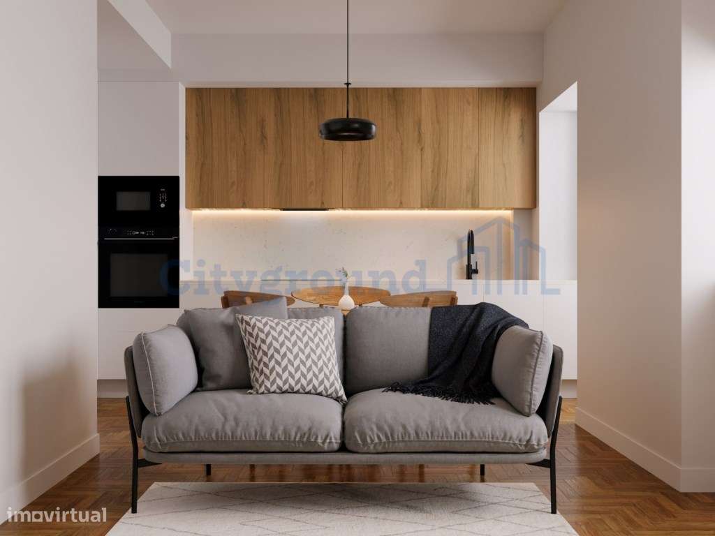 Apartamento T2 com varanda e vista de Rio - totalmente renovado - Grande imagem: 4/12