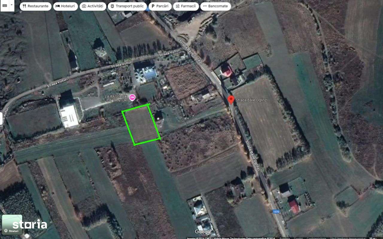 Teren intravilan, 26 ari, zona Baile Oglinzi, comision 0, negociabil - Imagine principală: 1/4