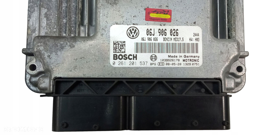 VW PASSAT B6 1.8TSI STEROWNIK LICZNIK KLUCZ ZESTAW STARTOWY IMMO 06J906026 - 5