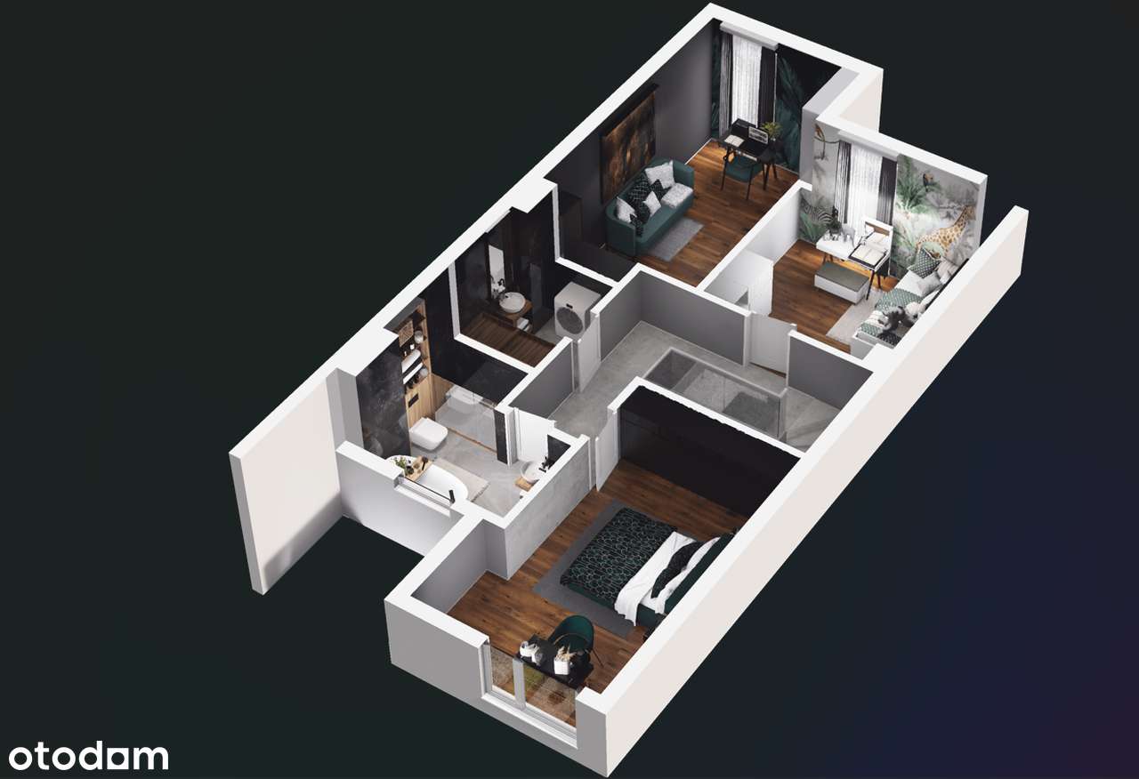 Dom 125,78 m²|4 pokoje| Pine Garden|ogród +2 miejsca postojowe w cenie - Pełny obrazek: 3/8