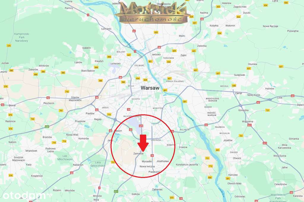 Atrakcyja działka budowlana 995m2 Ursynów Jeziorki - Pełny obrazek: 5/13