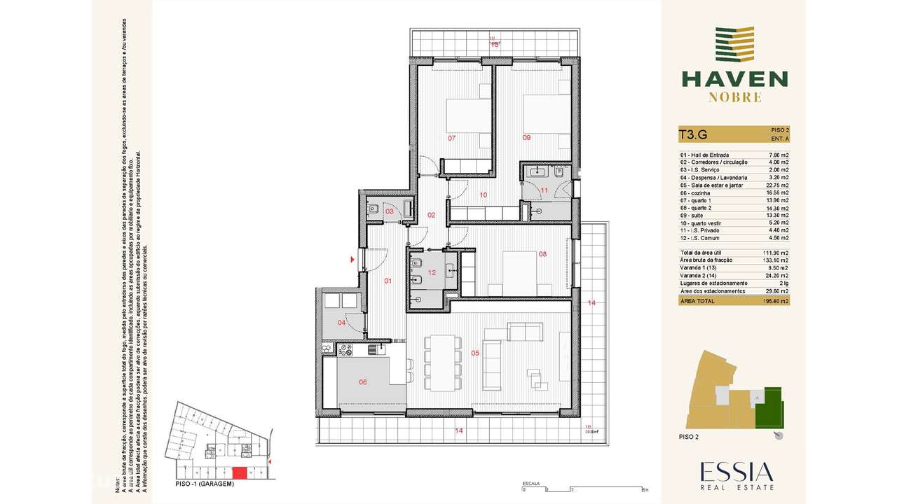 T3 com Varanda e 2 Lug Garagem Lousada | T2 novo Pias Haven Nobre-6