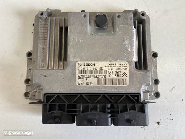 Centralina ECU motor Citroen C4 Berlingo 1.6 HDI 9677031180 - 1