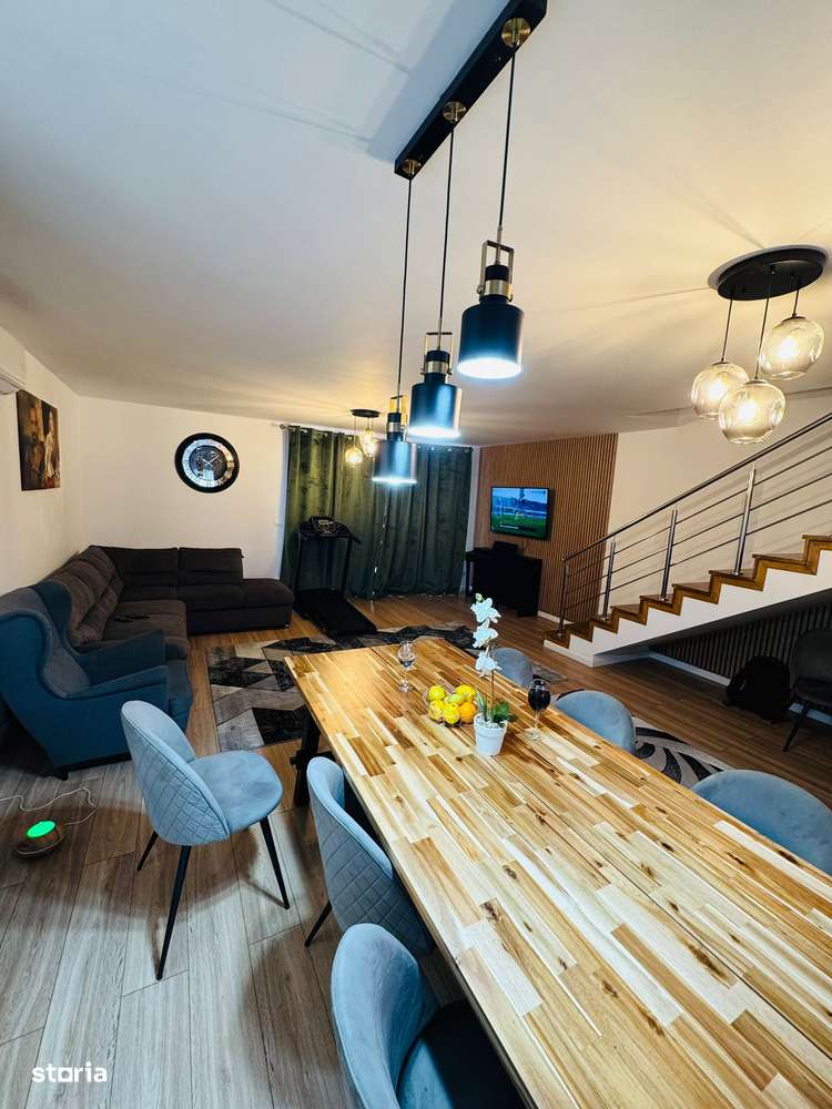 Vila|Duplex de vanzare Balotesti cu etaj si mansarda mobilata lux-2