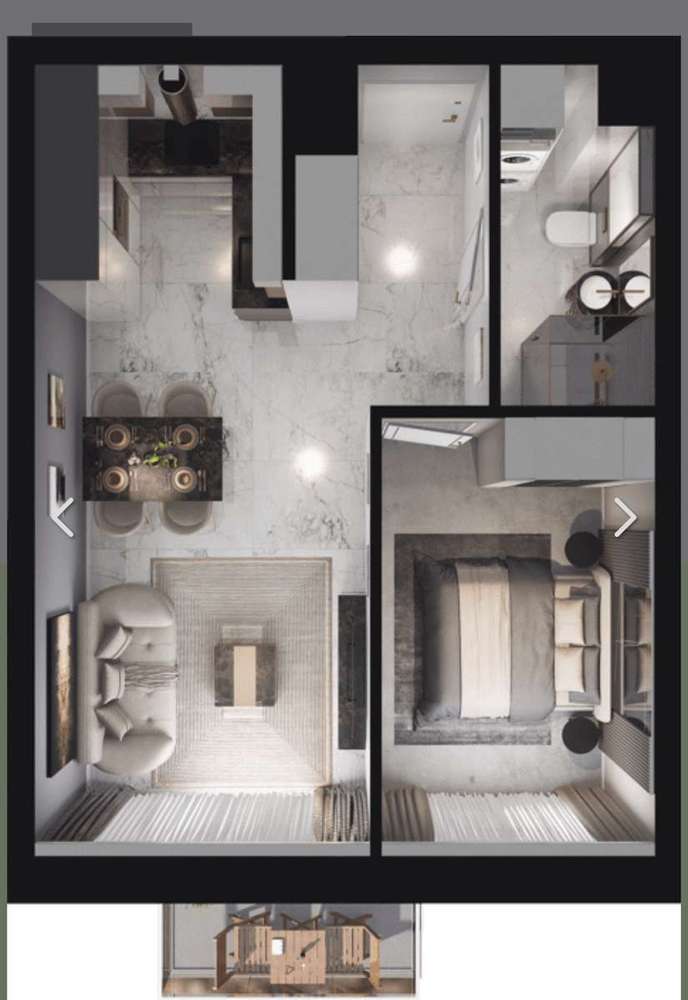 Jasne, nowe mieszkanie 2 pokojowe, 150m od Lasku Marcelińskiego - Pełny obrazek: 4/7