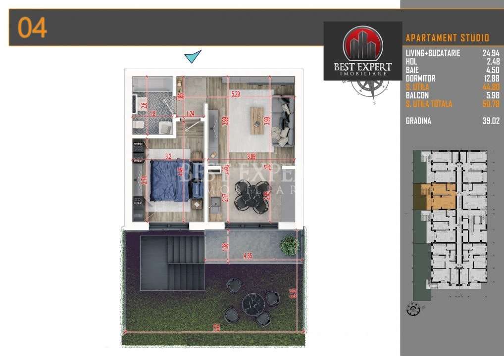 Apartament 2 camere cu Gradina si Parcare Subterana Finalizat -Mutare-8