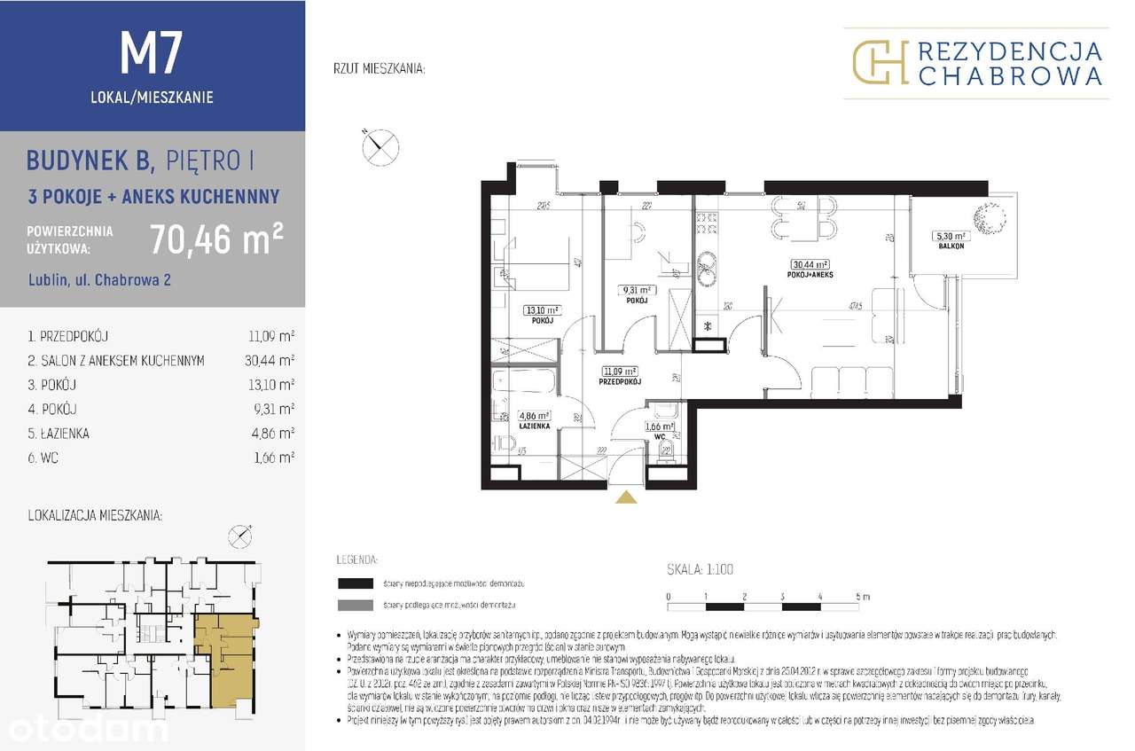 Nowe mieszkanie w inw. Rezydencja Chabrowa | B.M7 - Pełny obrazek: 2/7